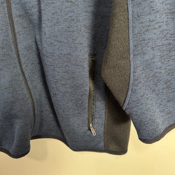 US Polo Assn Men Sz XXL Knit Jacket Full Zip Blue Pockets Sporty Casual Active - Picture 6 of 12